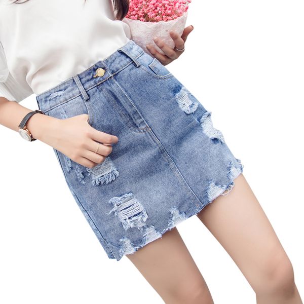 

blue, gray cowgirl bust divided skirt of tall waist thin pop hole shuhua331