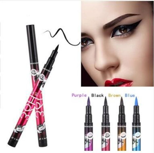 YANQINA 36H Eyeliner Waterproof Liquid Eyeliner Make Up Beauty Comestics Eyeliner a lunga durata Matita Strumenti per il trucco per ombretto 4 colori