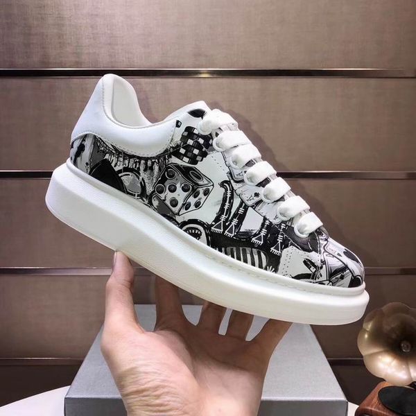 

2019 women men low cut white black poor handwriting leather outdoor shoes fashion shoes sneakers trainers size 35-44