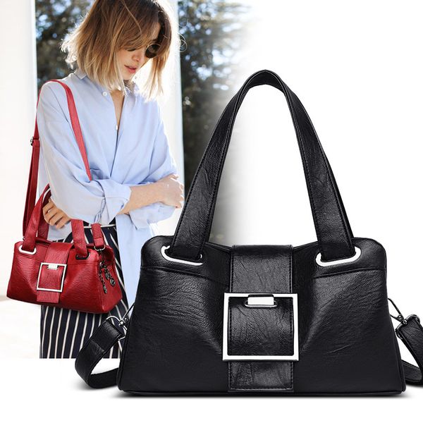 

ladies shoulder bag middle-aged mom bag 2020 new soft leather large capacity fashion simple handbag crossbody