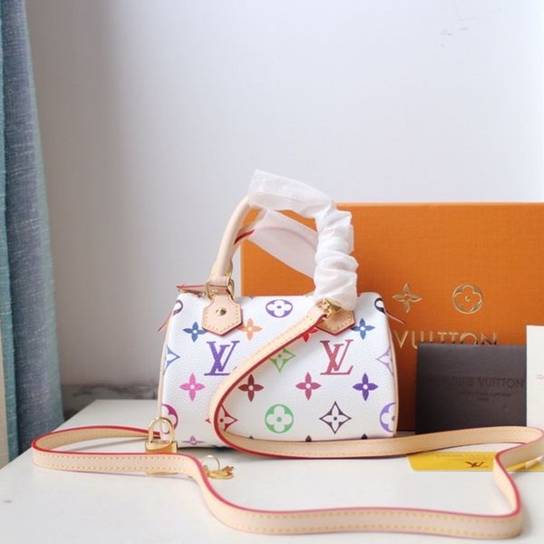 

m92645-1 new french-end brand luxury handbags fashion leather bag womens party travel decoration bag with box ing