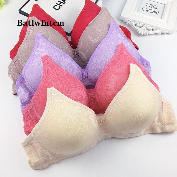 

new bra for middle-aged and elderly bra thin mom underwear for middle-aged and elderly without rims, Red;black