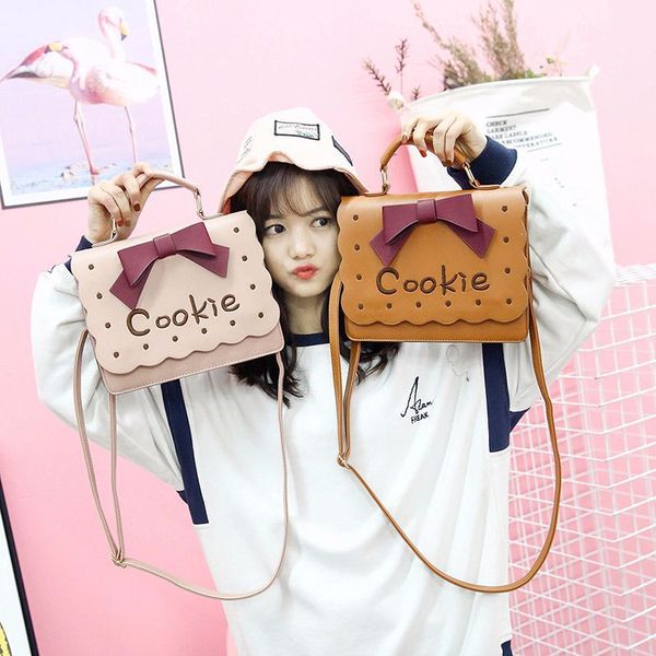 

boutique de fgg cookie вышивка девушка вскользь мешки посыльных искусственной кожи pu плечо сумка женщины новизна сумка