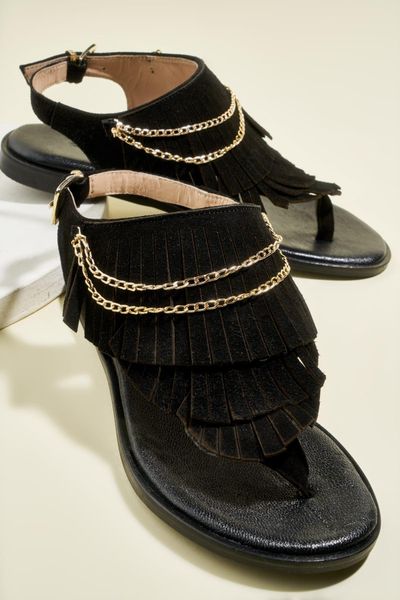 

bambi genuine leather black women 's sandals h0553160202