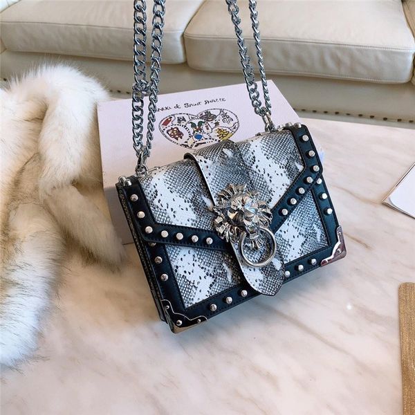 

2019 New women designer handbags luxury crossbody messenger shoulder bags PAA chain bags classical style lion head decoration