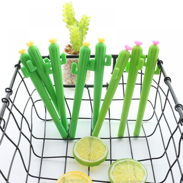 

creative cactus shaped black gel pen paint office student home, school, office, etc sationery gel 21g pen