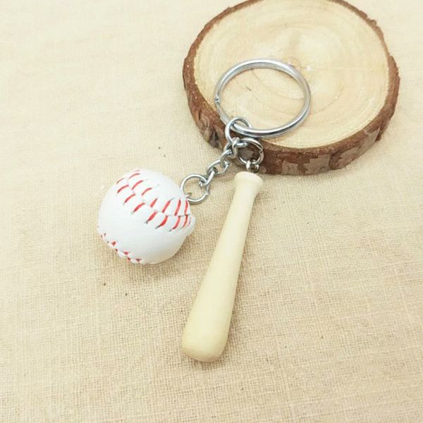 

dhl baseball keychain mini 3d keyrings sports softball key ring bag pendant key chain accessories charm decor men souvenir gift g635q f