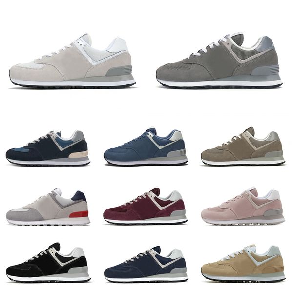 

2020 men running shoes 574 black light grey navy blue wine red womens trainers sports sneakers walking jogging 36-44 discount