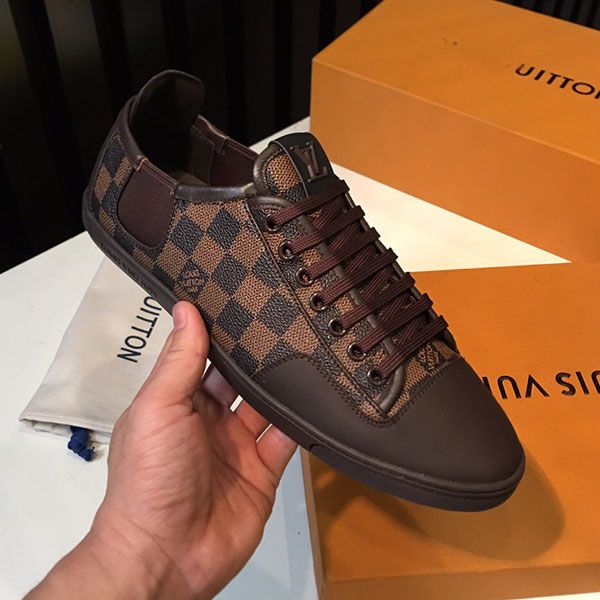 

fashion men's penny shoes luxury leisure shoes breathable printed leather classic sneakers low help basketball shoes with original box, Black