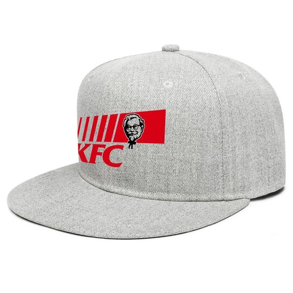 

kfc kentucky fried chicken flat brim baseball cap sports hip hop trucker hats logo colonel sanders carnival, Blue;gray