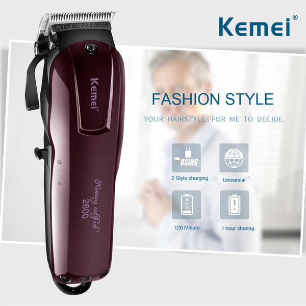 

emei electric hair trimmer for bald head trimmer shaver cilpper razor cordless adjustable clipper km-2600 bwkf be in great demand