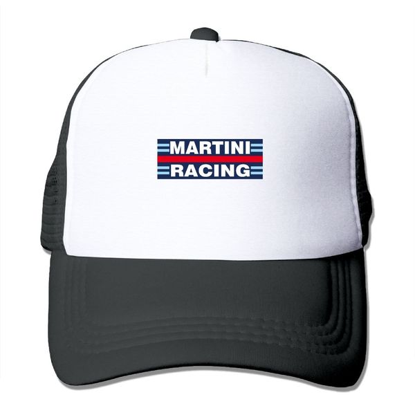 

men women martini racing print trucker cap net running cap summer cool baseball net trucker caps sun hat beach visor hat, Blue;gray