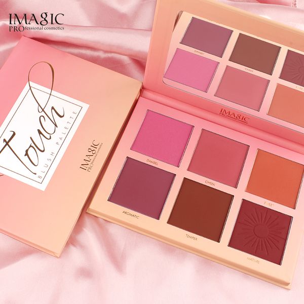

imagic makeup 6 color blush rouge natural long lasting easy makeup nude clear brightening