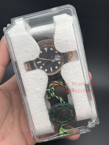 

arf version luxury watch 40mm black dial wristwatches 116655 116622 116621 asia 2813 movement mechanical automatic men's watches, Slivery;brown