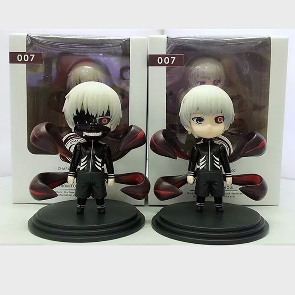 

tokyo ghoul 2pcs/set anime figures kaneki kem with mask pvc model toys action figurine collectible xmas gift doll juguetes ghoul t200413