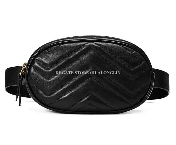 

Genuine leather wai t bag women marmont handbag original box brand de igner famou new fa hion zipper oft promotion di count