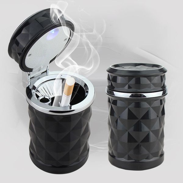 

automobile ashtray led lamp with lid vehicle ashtray creative fashion soot box