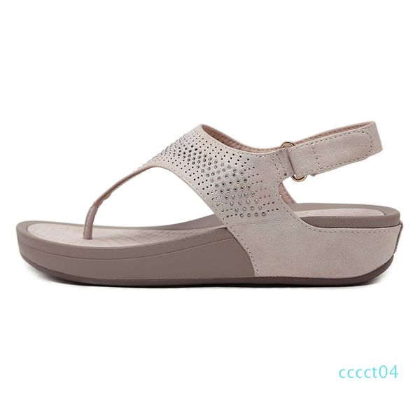 

summer shoes women sandals flip flops thick sole ladies wedges sandals summer holiday casual woman beach slippers ct04, Black