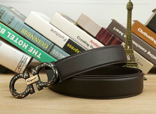 

2018fashion and leisure designer belt buckle for women and men of belt design belt delivery 98iiloohhh, Black;brown