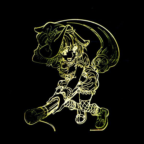 

foreign trade heat disposal of fog, rain and magic sand 3d lamp colorful touch led vision lamp gift atmosphere 3d small desk lamp