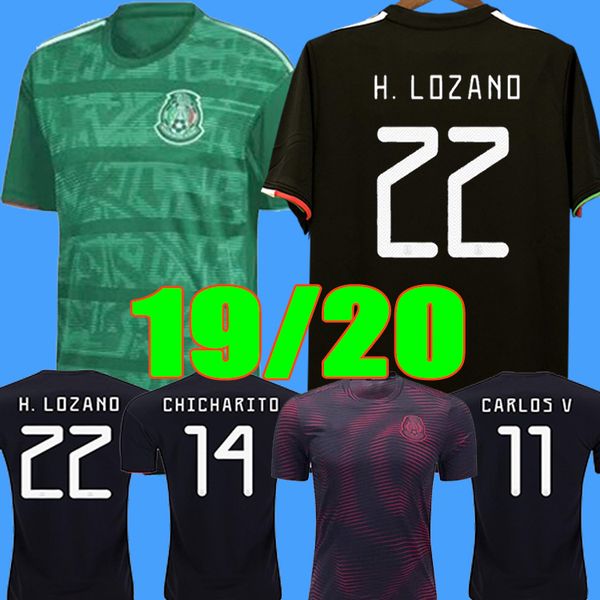 

Gold Cup 2019 2020 Camisetas Mexico 19 20 MEN WOMEN Kids soccer jersey CHICHARITO LOZANO long sleeve football shirt