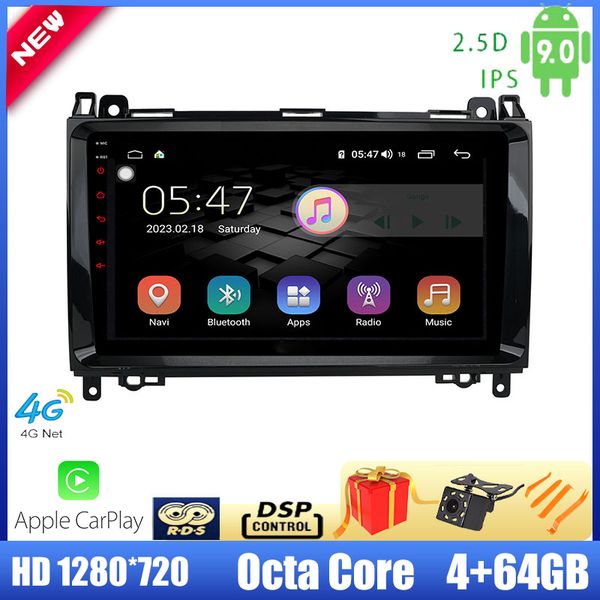 

driwuzz для b200 viano 2009 ~ 2016 car radio multimedia player 9 '' android 9.0 stereo окта ядро 4g carplay dsp 2.5d ips bt автомобиля dvd