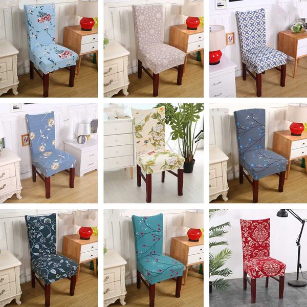 

beach style printing dining chair cover removable elastic seat chair protector for l banquet home wedding decoration