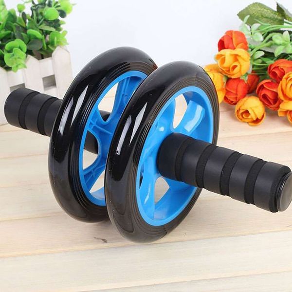 

two-wheeled abdominal wheel sports abdomen roller abdominal core workout wheel gym fitness home muscle trainer