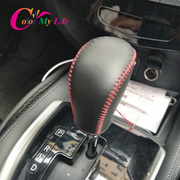 

at leather gear head shift collars for nissasn qashqai j11 dualis 2 j10 xtrail x-trail t32 murano shift knob protection cover