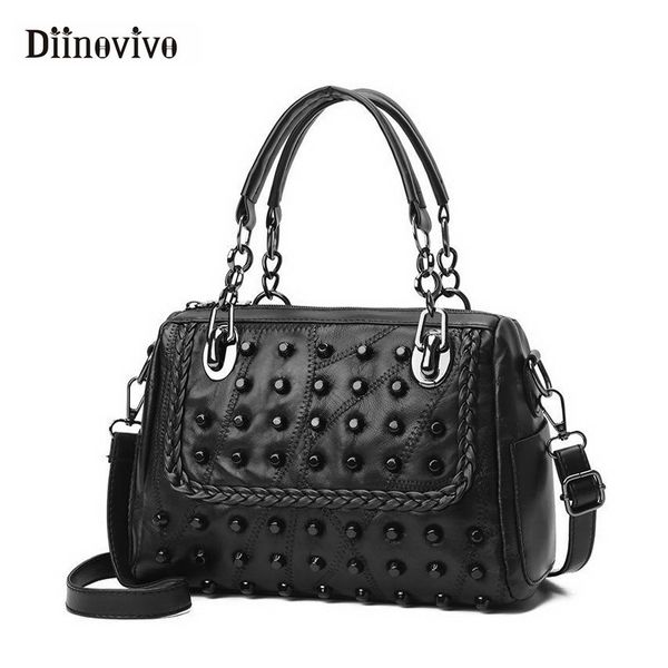 

diinovivo модне заклепки ђмки женин Ѭоконе кожане ђмки на Ѭемне, панк епи жен