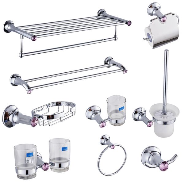 

europe polished chrome bathroom accessories antique silver brass bathroom hardware sets diamond products kh32