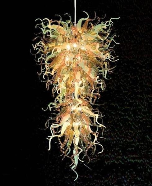 

Lamps LED Crystal Flower Chandeliers Home Decor Lighting Hand Blown Murano Glass Pendant Light Hotel Lobby Chandelier