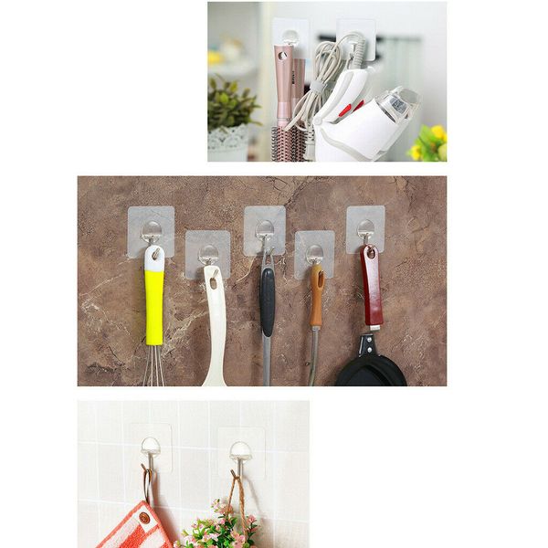 

6х съемная ванная кухня wall strong присоске крюк вешалки vacuum sucker