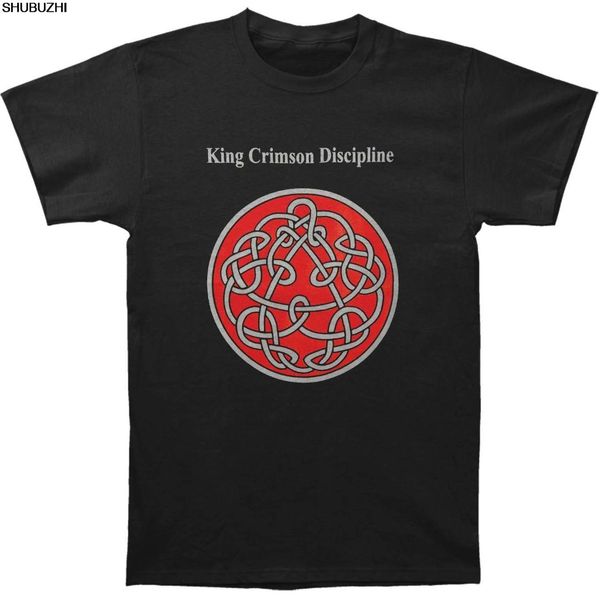 

king crimson men's discipline black t-shirt black summer men's tee,comfortable t shirt,casual short sleeve tee sbz4473, White;black