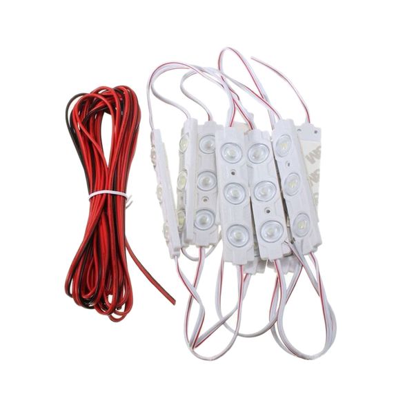 

10pcs 24led car truck trailer decoration lamp strips cargo bed lighting light for pickup ultra white waterproof