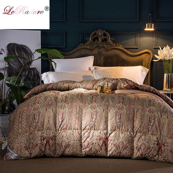 

leradore luxury quilt duvet for four seasons queen king size high-quality blanket comforter twin comforter