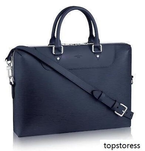 

m51177 классического мужчины синего real caviar lambskin le boy цепь закрылки сумка сумка плечо сумка totes