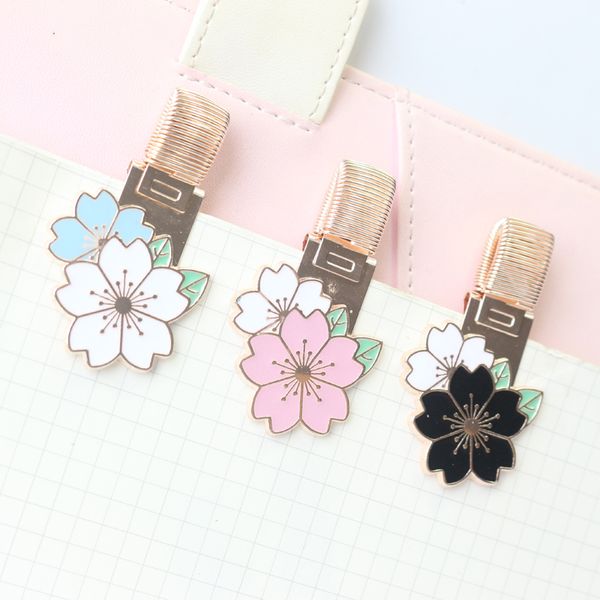 

domikee cute kawaii flower shape metal office school pen holder for diary notebooks student planner accessories stationery