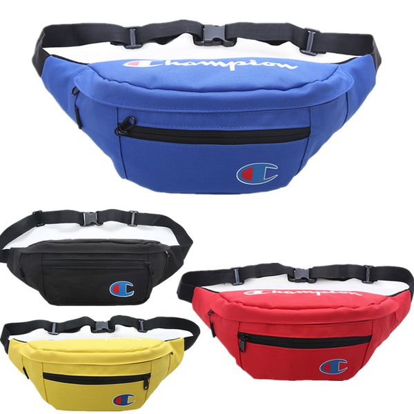 

double zipper chest bag adjustable belt fanny pack champion crossbodys oxford waist bags strap shoulder bag sports beach travel totes c51105