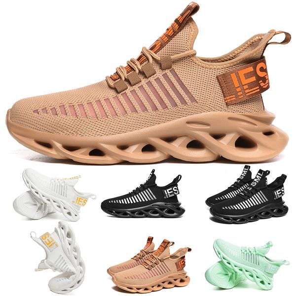 

for men women running shoes triple black green white brown net surface casual breathable comfortable trainers designer sneakers, White;red