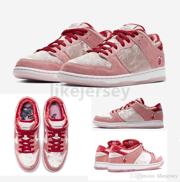 

strangelove x sb dunk low running shoes pink valentine's day des chaussures mens trainers women designer sports sneakers
