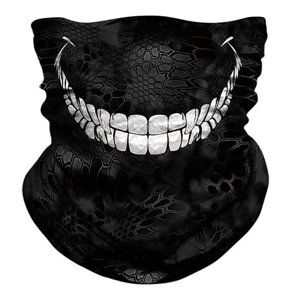 

anime print headscarves mask scarf bandana multifunction cycling scarf men women outdoor uv protection tube headwear mask #lr2, Blue;gray