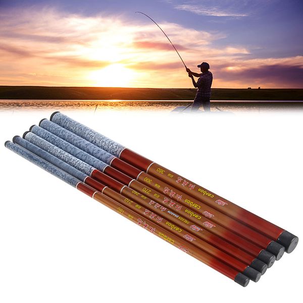 

portable fishing rod 1.8 / 2.1 / 2.4 2.7 3.0 /3.6m hand fishing sea pole gear accessory tool fiberglass