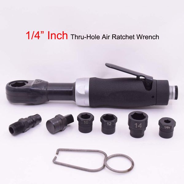 

3/8" 1/4" inch thru hole wrench air ratchet wrench kit pneumatic mini impact spanner socket sleeve set 45 ft lbs