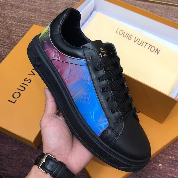 

new designer louis vuitton lv luxury sports shoes for men sneakers luxembourg mens shoes casual luxury style fashion, Black