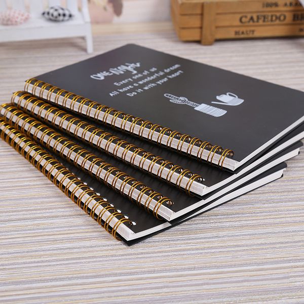 

spiral notebook lined pages diary plastic hard cover 80 sheets notepad size a5&a6 notebook for school writing, Purple;pink