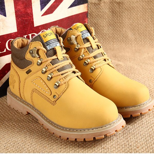 

shoes man nice pu men warm winter snow boots ankle boots, Black