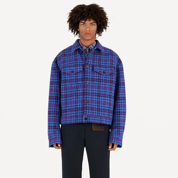 

лучшая версия 20fw красный синий lattice короткий участок куртки классические пальто улица верхняя одежда зима теплая шерсть хлопок волокно, Black;brown