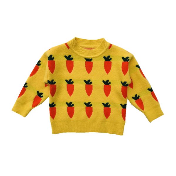 

дети девочки свитеры морковь дизайн 2-7years детей можно носить высокое качество детская одежда трикотажные, Blue