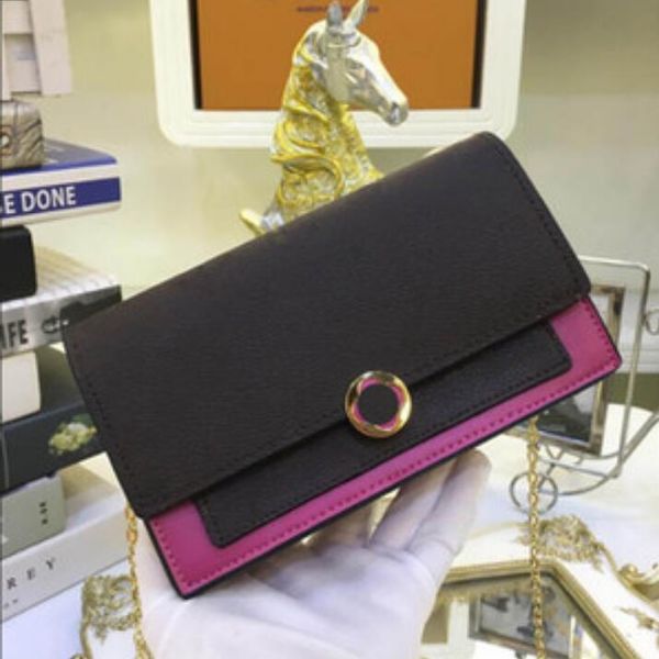 

genuine leather flore chain wallets women chain shoulder bag crossbody bags with box dust bag 67404